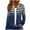 Black, variant on Women's Full Zip Cardigans Striped Lightweight Regular Fit Gradient Jackets Casual Long Sleeve Hooded Sweatshirts Tops (L, Black)