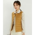 thumbnail image 2 of Wenseny Women’s Quilted Down Puffer Vest Warm Button Outerwear Padded Coat Yellow XL, 2 of 4