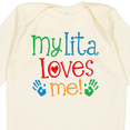 thumbnail image 4 of Inktastic My Lita Loves Me Grandchild Boys or Girls Long Sleeve Baby Bodysuit, 4 of 5