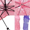 thumbnail image 6 of Transparent Heart Print Folding Sun Umbrella, Cute Lace Parasol, 6 of 8