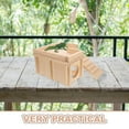 thumbnail image 3 of RENACLIPY Leopard Gecko Tank Hides Wooden Lizard Habitat Light Brown Accessories 1Pack, 3 of 6