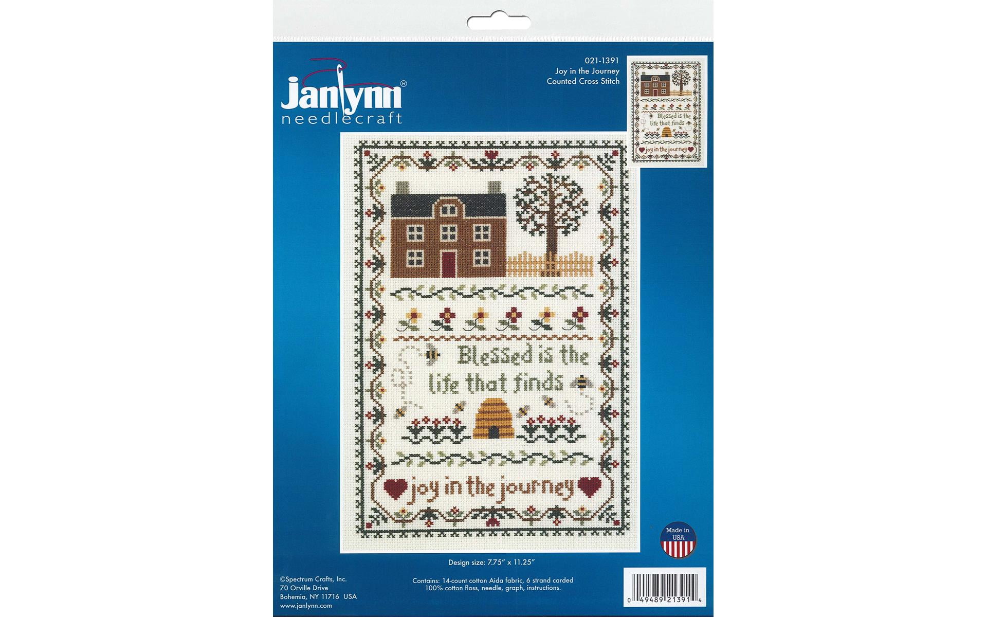 Janlynn Joy In The Journey Counted Cross Stitch Kit-7.75"X11.25" 14 Count