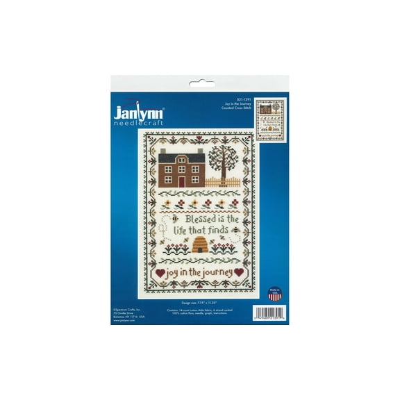 Janlynn Joy In The Journey Counted Cross Stitch Kit 7.75x11.25 Inches