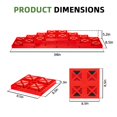 thumbnail image 2 of RV Leveling Blocks Heavy Duty 10 Pack Camper Blocks and Interlocking Design Camper Levelers with Packing Bag Carrying Red, 2 of 6