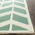 thumbnail image 3 of SAFAVIEH Cambridge Austyn Geometric Wool Area Rug, Teal/Ivory, 8' x 10', 3 of 7