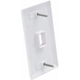 thumbnail image 4 of Plaque Murale Keystone 1 Port UL Listée Lot de 10, Plaques Murales Simple Gang pour Prise Keystone RJ45 et Inserts Modulaires, Blanc, 4 of 8