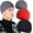 Black+Gray+Red, variant on 3 Pack Wool Fisherman Beanies for Men, Short Knit Watch Cap Cuffed Trawler Hats