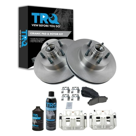 TRQ Front Brake Pad & Rotor Kit BKA45386 Fits Select 2003-2011 Ford Ranger