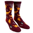 thumbnail image 2 of Women's I Just Want to Drink Wine and Pet My Cat Socks Funny Pet Kitty Kitten Animal Lover Graphic Footwear, 2 of 7