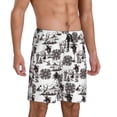 thumbnail image 2 of Sikiie Beach Mens Pajama Shorts, Lightweight Lounge Pant with Pockets Soft Sleep Pj Shorts for Men4X-Large, 2 of 6