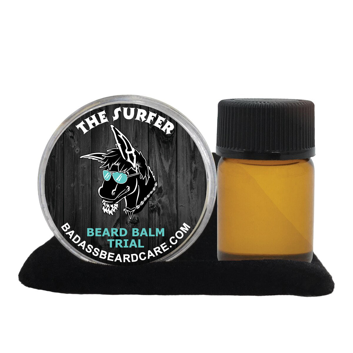 Badass Beard Care Beard Oil and Balm Trial Pack For Men Surfer Scent