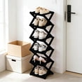 thumbnail image 1 of Tier Foldable Shoe Rack Organizer Shelf Space Saving Storage for Entryway Closet Bedroom Corner, 1 of 5
