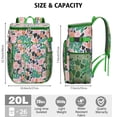 thumbnail image 4 of Bloom Print Romantic Floral Backpack Cooler - 20L High Capacity, Durable & Lightweight for Travel, 4 of 4