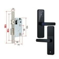 thumbnail image 1 of Door Lock, Biometric Fingerprint Door Lock Black Smart Lock Tuya App Remote Unlocking Password Keyless Lock Electronic Door Lock ,Easy to Install, 1 of 7