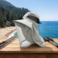 thumbnail image 6 of Sun Hat with Fan, Solar Drive Cooling Hat, Full Face Neck Flap Mosquito Net Sun Hat, Wide Brim Breathable Mesh Fan Cap, for Gardening, Hiking, Fishing, 6 of 6