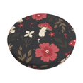 thumbnail image 6 of Uemuo Fly Agaric and Flowers Pattern Round Bar Stool Seat Covers Washable Stool Cushion Slipcover Elastic Bar Chair Covers-14 inch, 6 of 7