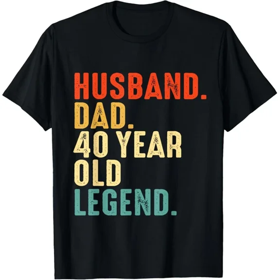 Hot Trending T-Shirt With Husband Dad 40 Year Legend 1984 40Th Birthday Father_S Day Gift Unisex T-Shirt Design Preview Only