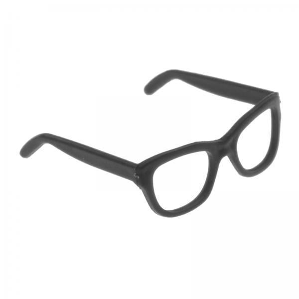 10x1/6 Gafas ñeca s Gafas De Plástico ABS Regalo De Moda Sin Lentes Juguetes Para Negro Sunnimix 1:6 muñeca juguetes