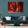 thumbnail image 3 of Mudket Golden Blue Eyed Leopard Canvas Wall Art, Realistic Wildlife Print with Savanna Grass Background, Waterproof Framed Art for Home Office Decor, Ready to Hang - 18"L x 12"W, 3 of 8