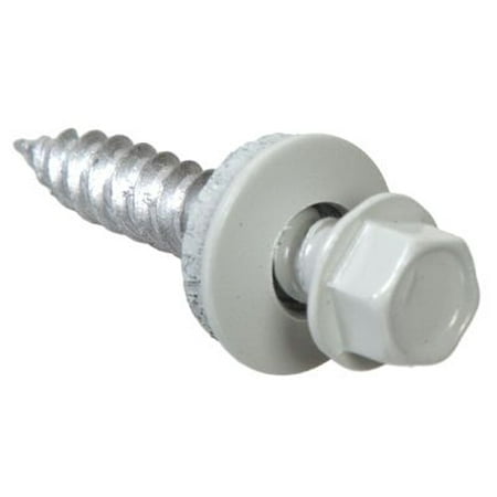 

47727 Sheet Metal Self-Piercing Screws Hex Head White Ceramic Coat 10 x 1.5-In 1-Lb. - Quantity 1
