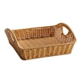 thumbnail image 2 of Cesta de frutas, cesta de pan, organizador de cocina multiusos decorativo, bandeja para servir, tejida a mano para comedor, mesa de café y bebidas., 2 of 8