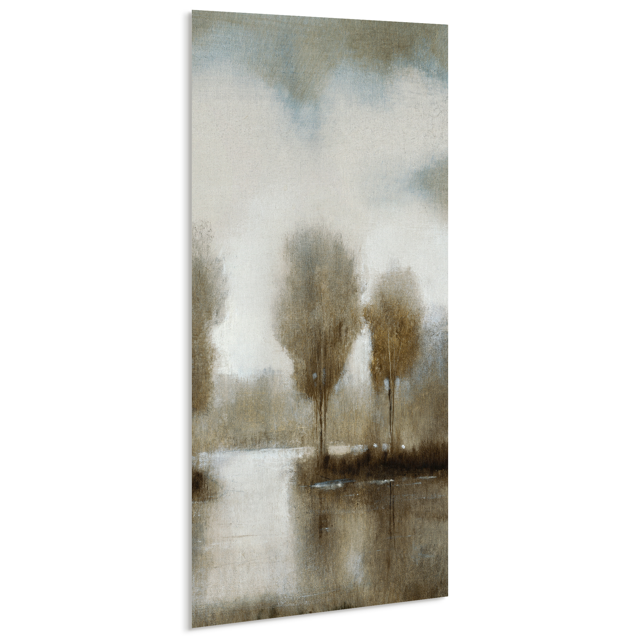 Empire Art Direct Subtle Reflection A-D Frameless Free Floating Tempered Glass Panel Graphic Wall Art, 48" x 24" each, Ready to Hang