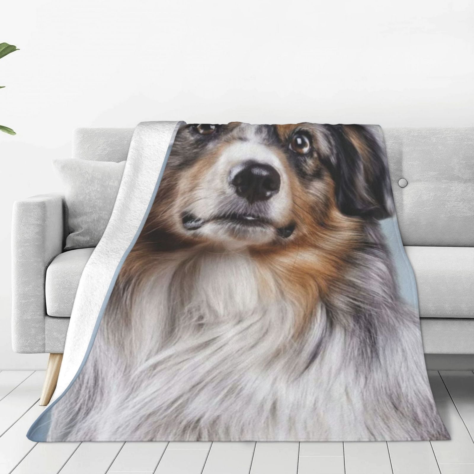 Dog Print Throw Blanket Super Soft Warm Plush Blankets and Throws