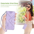 thumbnail image 5 of for iPhone XR Wallet Case,Card Holder Leather Kick-Stand Flip Cases for iPhone XR,Wrist Strap,for iPhone XR Case Wallet, Closure,Shockproof Protective Cover for iPhone XR (Purple), 5 of 14