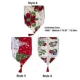thumbnail image 3 of Camino de mesa bordado de Navidad para decoraciones de mesa de comedor de fiesta de Navidad Irfora Corredor de escritorio, 3 of 7