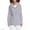 Lavender/Deep Sea Stripe, variant on Women's Petite Waterproof Hooded Packable Raincoat