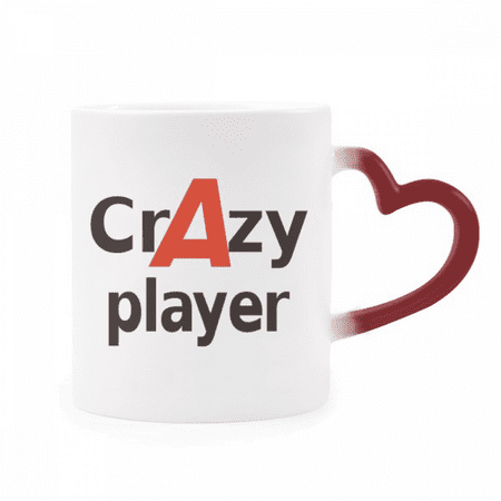 

Brief Best Cool Player Athlete Heat Sensitive Mug Red Color Changing Stoneware Cup
