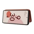 thumbnail image 4 of Feishell Flip Wallet Cover for Google Pixel 7 (6.3 inch),Shockproof Slim Fit Carbon Fiber Texture PU Leather Magnetic Closure Folio Card Pocket Kickstand Phone Case,Brown, 4 of 11
