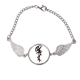 thumbnail image 1 of La inscripción chino Apellido personaje ma Pulsera pulsera pulsera alas de ángel pulsera, 1 of 3