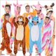 thumbnail image 2 of Pijamas navideños de unicornio para niños y niñas, ropa de dormir de invierno con diseño de animales, 2 of 2