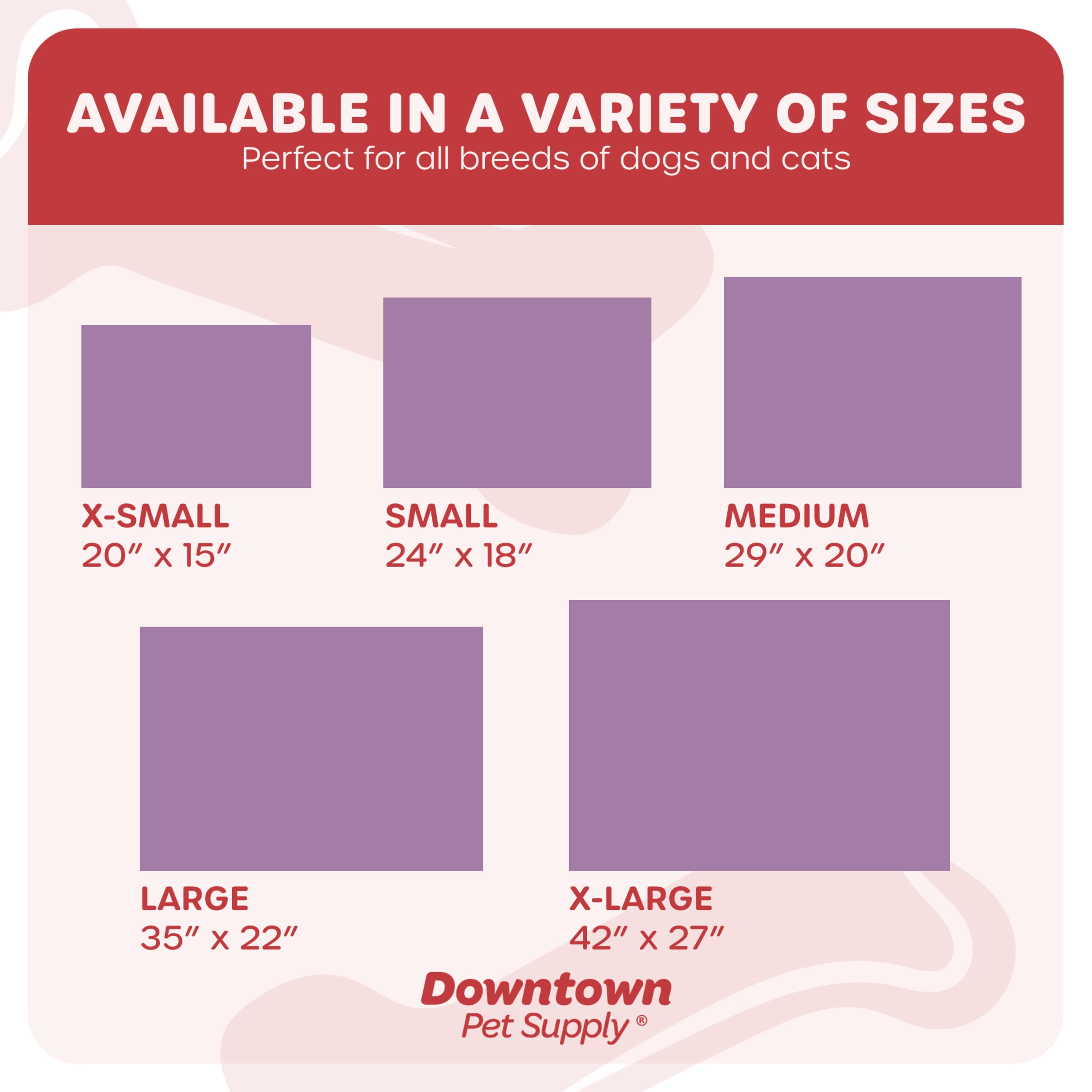 Downtown Pet Supply Waterproof Dog Crate Mat, Dark/Light Purple, XL