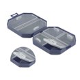 thumbnail image 3 of Unique Bargains 1 Pc 6 Grids Double Layer Pill Case Dustproof for Travel Dark Blue, 3 of 6