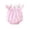 Z03 c-Pink, variant on Baby Girls Ruffle Floral Printed Backless Romper Bodysuit+Headbands,Size 3 Months-6 Months