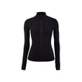 thumbnail image 5 of Chaqueta de cuello de traje de yoga, ajustada, ajustada, para deportes, ocio, fitness, chaqueta de protección solar para exteriores para mujer, 5 of 5