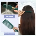 thumbnail image 3 of Unique Bargains 1Pcs Hair Brush Detangling Brush for Women and Men Hair Brush for Straight Curly Plastic Dark Green, 3 of 7