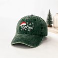 thumbnail image 5 of Baseball Caps For Unisex Vintage Washed Soft Crown Christmas Hat Believe Snowflake Santa Embroidery Sun Shading Headwear, 5 of 6