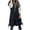 Black, variant on 2025 Long Puffer Vest Women Sleeveless Zip up Padded Quilted Vest Winter Thicken Warm Down Coats S-2XL