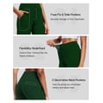 thumbnail image 4 of NELEUS Womens 31" Wide Leg Pants Athletic Yoga Leggings Casual Sweatpants Stretch Dress with Pockets,Dark Green,US Size M, 4 of 11