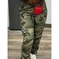 thumbnail image 4 of Apay Jeans for Women Y2k Streetwear Trend Cargo Pants Jean  Camo Print Multi Pocket Design Regular Size, 4 of 5
