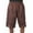 Brown, variant on Men's Heavyweight Mesh Basketball Shorts (Royal Blue/Red/Brown)