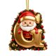 thumbnail image 2 of Decoraciones de Árbol de Navidad 26 Letras Colgante Ornamentos Personalizados para la Decoración Del Hogar, 2 of 3