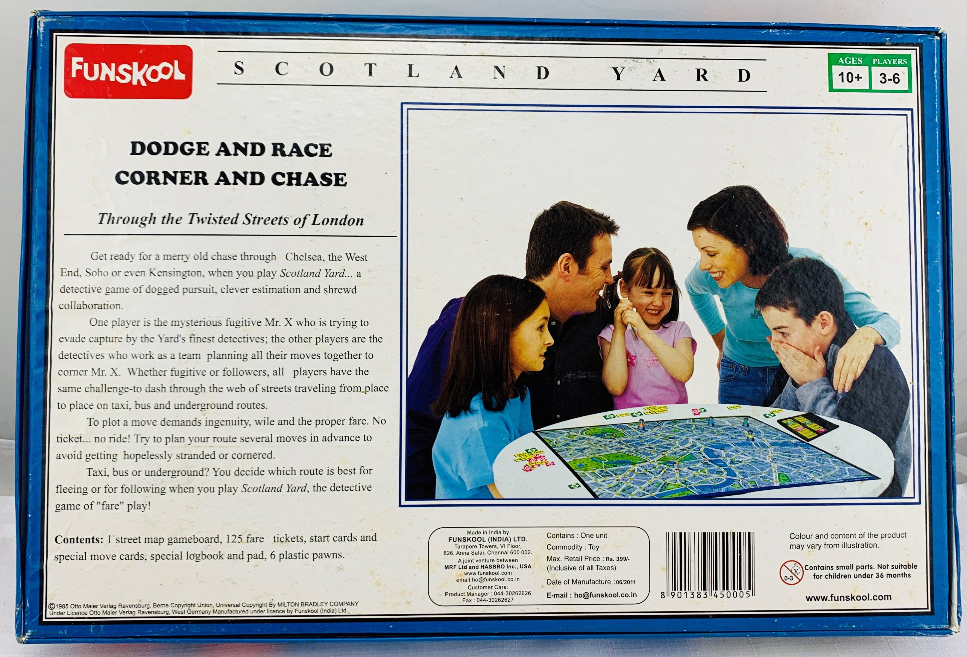 Scotland Yard Game by Funskool Complete in Great Condition FREE SHIP