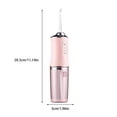 thumbnail image 3 of Qarigey Irrigador bucal Lavadora de Herramienta de hilo DC3.7V Tamaño compacto Ajustable Cuidado de la salud 80-120PSI Máquina de cuidado de los oídos Rosado Qarigey CE014704-01, 3 of 6