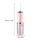 thumbnail image 3 of Jumpingount Irrigador bucal Lavadora de Herramienta de hilo DC3.7V Tamaño compacto Ajustable Cuidado de la salud 80-120PSI Máquina de cuidado de los oídos Rosado Jumpingount CE014704-01, 3 of 6