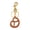 old gold color, variant on Cookie Shaped Keychain Versatile Charm for Keys and Bags Lightweight Biscuit Shape Keyring Pendant Purse Decoration