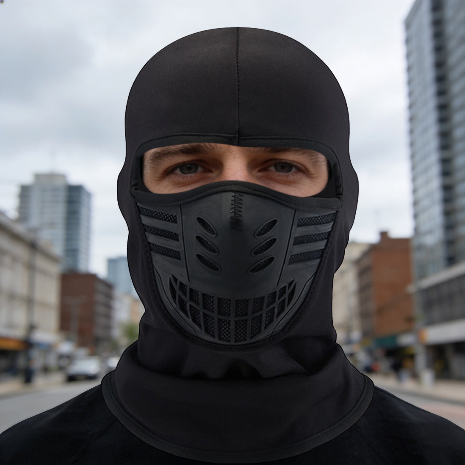 cpengpj Winter Balaclava Face Mask Windproof Breathable 5-in-1 Unisex Hood for Motorcycle Ski Cycling Outdoor